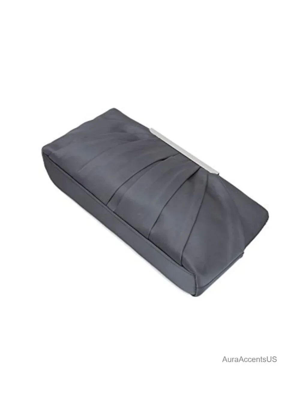 Elegant Pleated Satin Evening Clutch with Chain Strap